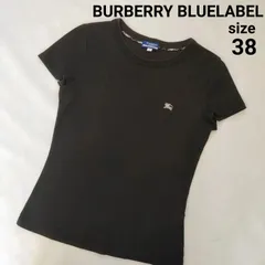 【未使用タグ付き】バーバリーブルーレーベル　シルク混　リブ半袖　ボーダー　38 2025年最新】burberry ブルーレーベル 未使用の人気アイテム