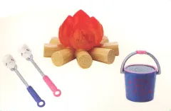 【中古】トレーディングフィギュア 5.とろ～りマシュマロを作ろう! 「シナモロール ミニチュアマスコットチャームセット(アウトドア)」