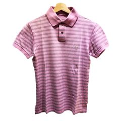 lucien pellat-finet ルシアンペラフィネ One-Point Skull Poloshirt Striped Pink ワンポイント スカル ポロシャツ ボーダー ピンク