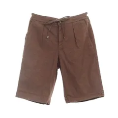 【中古】【未使用】ジェルマーノ GERMANO ストレッチコットン ショートパンツ ブラウンxブラック【サイズ42】【メンズ】のサムネイル