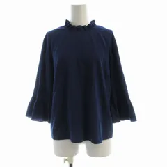 ピーエスポールスミス PS Paul Smith シャツ ブラウス フリル 長袖 40 紺 ネイビー BLPSHW0910 /RO