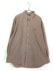 古着 90s Ralph Lauren 「YARMOUTH」 レッド チェック OXフォード BD シャツ 16 1/2 古着 