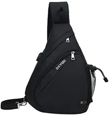 Lapensée ボディ ショルダー メッセンジャー 斜め掛け ななめ掛け 斜めがけ バッグ バック メンズ レディース 大容量 防水 肩掛け B(ブラック)