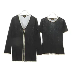 イタリア製 90s FENDI Maglia バイアス スキッパー カーディガン