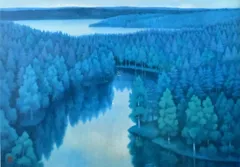 東山魁夷 二つの月 | 絵画など美術品の販売と買取 | 東京・銀座