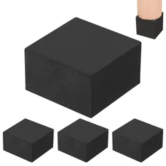 新品 4個セット ゴム板 ゴムブロック 50×50×30mm 防振ゴム クッションゴム 高さ調整台 滑り止め 騒音 振動 防止マット 緩衝材 傷防止 防振マット ゴム足 四角 保護 家具 テーブル イス ベット 洗濯機用 振動吸収マット