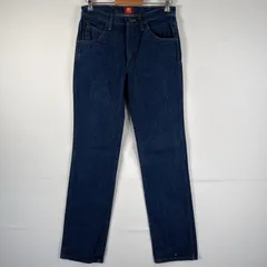 古着 ラングラー Wrangler デニムパンツ ブルーデニム ジーンズ ジーパン ストレート コインポケット スリムフィット w30 L34 濃紺 メンズ