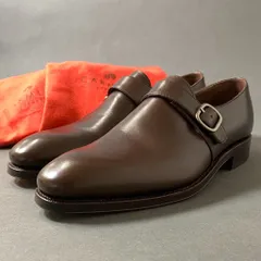 3f30 《極美品》 CARMINA カルミナ グッドイヤー モンクストラップシューズ 革靴 ドレスシューズ サイズ6 1/2 ダークブラウン メンズ 紳士靴のサムネイル