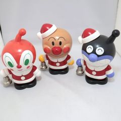 ★【SEGA】アンパンマン クリスマスアクションドール  3体セット/ｍab0089