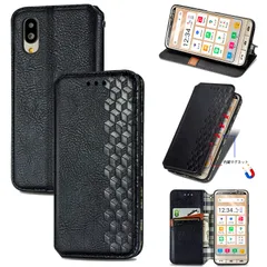 【迅速発送】に適用するシンプルスマホ6 simple sumaho6 A201SH ケース 手帳型 ノートブック型ビジネスフォンケース 携帯電話保護カバー強い吸引力ノートブック型多機能携帯電話ホルスター財布携帯電話ホルダーバンプパターンテクスチャ耐久性摩擦耐性