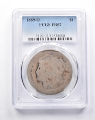FR02 1889-O モルガン銀貨 PCGS ローボール 