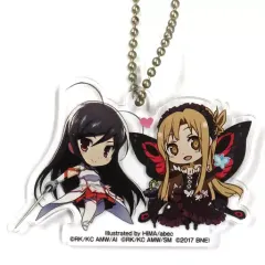 【中古】雑貨 [単品] 黒雪姫＆アスナ 描き下ろしSDキャラアクリルキーホルダー 「PS4/PS Vitaソフト アクセル・ワールド VS ソードアート・オンライン 千年の黄昏 電撃限定版」 同梱特典
