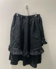 COMME des GARCONS エプロンスカート リネン ブラック xs COMME des GARCONS エプロンスカート リネン ブラック xs - メルカリ