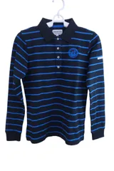 【美品】Jack Bunny(ジャックバニー) 長袖ポロシャツ 黒青ボーダー レディース 0 263-8261002 ゴルフ用品 2405-0047 中古
