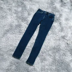 【美品】GU  ジーユー  スキニーパンツ デニム  (67)  カジュアル  ヘルシー  レディース  青系  ブルー【送料無料】