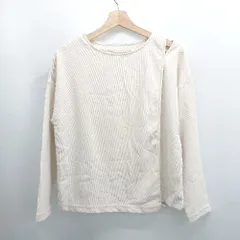 ◇ ⊇ green label relaxing ネックスリット レイヤード 長袖 Tシャツ カットソー 表記なし オフホワイト系 レディース E  【1506110005700】