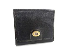 dunhill ダンヒル レザー コインケース コインパース 小銭入れ 紳士 ビジネス メンズ ブラック系 DJ2385