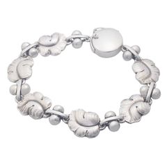 ジョージ・ジェンセン GEORG JENSEN リーフ ブレスレット 96 シルバー925 仕上済