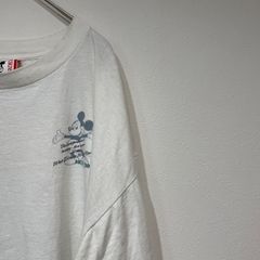 90s ミッキーtシャツ ディズニー　シングルステッチ　バックプリント