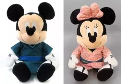 【中古】ぬいぐるみ 全2種セット 【FDM】DisneyFANコラボレーション BIGぬいぐるみ 「ミッキー＆ミニー」