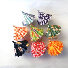 和傘　番傘　折り紙　和柄B  8本