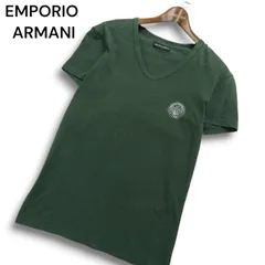 EMPORIO ARMANI UNDERWEAR エンポリオ アルマーニ 春夏 ロゴプリント★ 半袖 Vネック Tシャツ カットソー Sz.L メンズ