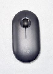 【HY】O【美品】Logicool Pebble M350GR ワイヤレスマウス 静音クリック Bluetooth & USBレシーバー接続 軽量 薄型 長寿命電池対応 グレー系[定形外郵便、送料無料]HY002