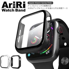 アップルウォッチ ケース 全面保護 9Hガラス 生活防水 カバー ブラック