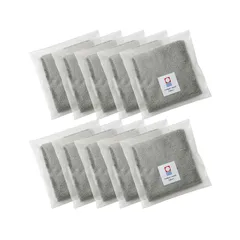 【新着商品】[ aso ] ハンドタオル 今治タオル 10枚セット お配り 個包装 中厚 23×23cm 綿100% 日本製 タオルハンカチ moffin モフィン (10枚セット・柄なしチャコール) cy-mf319-h10-a-ch
