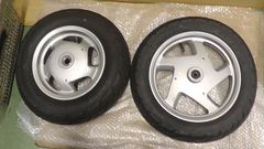 ホンダ ディオ タクト カスタムホイール 前後3.5J Gクラフト タイヤ