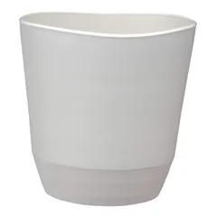 【最短発送】アップルウェアー 鉢 プラ鉢 鉢カバー アトリエポット 27型 ホワイト 土容量9L 奥行27×幅27×高さ27.2㎝ インナーポットサイズ7号鉢 陶器風 シンプル ポリ栓 観葉植物 日本製