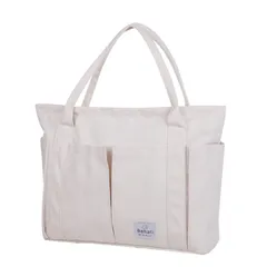 【数量限定】ファスナー付き A3 A4 キャンバス 大容量 レディース トートバッグ 肩掛け マザーズバッグ [Ｂａｈａｔｉ]