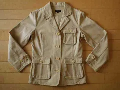 ラルフローレン キッズ Ralph Lauren 子供服 長袖 ジャケット ベージュ 無地 春 夏 140cm ★3 ジュニア 【中古】 ユーズド 女の子 女児 ガールズ ブランド USED アウトレット リサイクル 古着 子ども服