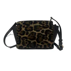 MICHAEL KORS(マイケルコース) ショルダーバッグ - 30F4GLMM2H ダークブラウン×ベージュ×黒 豹柄/ストラップ着脱可 レザーのサムネイル