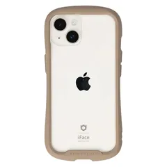 iFace Reflection iPhone 14 専用 ケース クリア 強化ガラス (ベージュ)【アイフェイス アイフォン14 用 iphone14 用 カバー 韓国 耐衝撃 透明 ストラップホール】