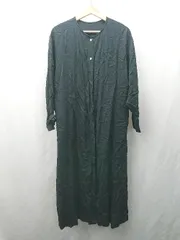 ◇ Θ relume ジャーナルスタンダード レリューム 無地 長袖 ロング丈 ワンピース サイズF ブラック系 レディース E  【1506190012964】