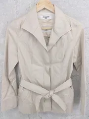 ◇ NATURAL BEAUTY BASIC ナチュラルビューティーベーシック リボン付 長袖 ジャケット M ベージュ レディース  【中古】 【1002800087396】