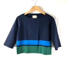 ユナイテッドアローズ UNITED ARROWS TOKYO カットソー ニット 長袖 厚手 リブ ネイビー系 963726