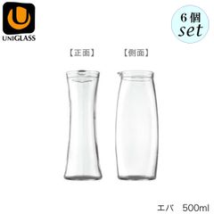 ユニグラス エバ 500ml 6個セット グラス デキャンタ