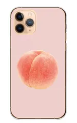 iPhone13 mini ケース カバー アイフォン13 ミニ スマホケース ハードケース ピーチ 桃 フルーツ 果物 韓国 かわいい シンプル ピンク ワンポイント カラー01