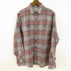 #anc ジェイクルー J.CREW 長袖シャツ M グレー 赤 白 チェック フランネル タグ付き メンズ [931907] k01