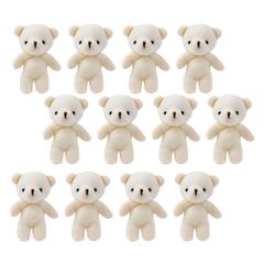 誕生日 バレンタインデー 卒業 12個 ウェディング ミニドール 用オーナメント ぬいぐるみ 花束 クマ 小さい 装飾品 熊 ミニ ベージュ テディベア EXCEART