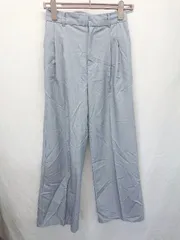 ◇ ⊂ Heather ヘザー タック スラックス パンツ サイズM ライトブルー系 レディース E  【1506110004499】