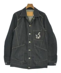 2021SS ｓｕｌｖａサルバム　デニムジャケット　ブルゾン　メンズ　黒 sulvam 2021SS 新作 サルバムMens slim denim jacket style