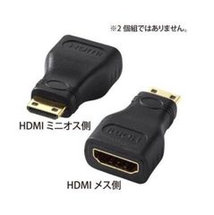 HDMIコネクタをミニHDMIコネクタに変換するHDMI変換miniアダプタ