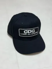 緊急セールCOMME des GARÇONS CDGキャップ ブラック黒 緊急セールCOMME des GARÇONS CDGキャップ ブラック黒