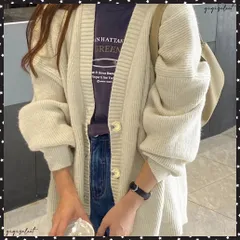 ニットカーディガン Vネック 中厚手秋冬レディーストップス 長袖カーデ 無地セーター 羽織り シンプルアウター オフィスカジュアル 通勤通学 オシャレ服体型カバーニット黒 フェミニンカーデ ゆったり韓国ニット