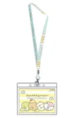 【中古】ストラップ(キャラクター) グリーン 幅広ネックストラップ 「すみっコぐらし」