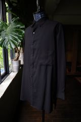 YOHJI YAMAMOTO セルロースローンブラウス   長袖シャツ  HO-B19-204