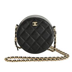 CHANEL シャネル ショルダーバッグ ラウンドミニクラシックチェーンショルダーバッグ AP0245